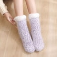 thumbnail image 3 of 1 Pair Womens Fuzzy Socks Fleece Fluffy Cabin Plush Warm Sleep Soft Cozy Winter Adult Socks, 3 of 9