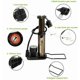 thumbnail image 5 of Bicycle Pump Hand Pump Aluminum Alloy 100/120 PSI Hose Gauge Bike Tire Inflator Schrader Presta Valve Fork Portable Mini Pressure Bike Accessory Black, 5 of 5