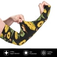 thumbnail image 3 of Daiia Bees and Sunflowers UV Sun Protection Arm Sleeves - Cooling Compression Arm Sleeve - Sports & UV Arm Sleeves for Men & Women, 3 of 8