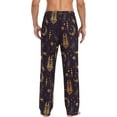 thumbnail image 2 of HPINK-T Egyptian God Anubis Scorpion Moon Men's Pajama Pants Super Soft Sleep Lounge Pants Pjs Bottoms with Pockets, 2 of 6