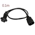 thumbnail image 2 of IEC 320 C14 Male Plug to USA 2Pin Female Socket Power Adapter Cable,C14 to Nema 1-15R 2P Power Adap, 2 of 5
