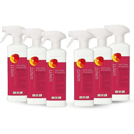 Sonett Organic Starch Spray and Ironing Aid 17 fl.oz (Pack of 6)