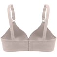 thumbnail image 6 of MVRLSH Jelly Bras For Women Womens Striped Three Hook Clasp Wireless Bra Middle Elderly Full Coverage Support Multicolor 36-44, 6 of 8
