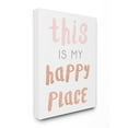 thumbnail image 3 of The Kids Room by Stupell This is My Happy Place Copper Typography Oversized Stretched Canvas Wall Art, 24 x 1.5 x 30, 3 of 5