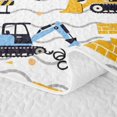 thumbnail image 5 of Erosebridal Vintage Truck Twin Quilt Set, Gray Twin Coverlet Set, Vintage Trucks Gray 2pcs 1 Bedspread and 1 Pillowcase, 5 of 7