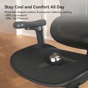 Sihoo Doro C300 Ergonomic Office Chair with Headrest, Lumbar Support, Adjustable Backrest, 3D Armrests, Breathable Mesh, Height & Tilt Adjustment - Black