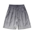 thumbnail image 3 of Puntoco Cargo Shorts Drawstring Pants,Men Casual Fashion Hawaiian Print Shorts with Pockets Elastic Waist Beach Pants Gray 24(XXXXXXXXL), 3 of 3