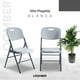 thumbnail image 2 of Sillas Plegables Blancas Paquete 10 piezas LOOMBER, 2 of 4