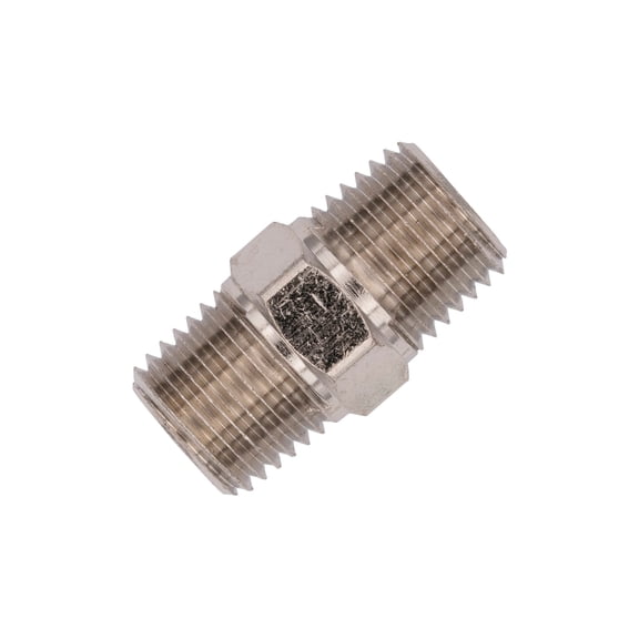 Flo Supply 1/4" NPT x 1/4" NPT Straight Fitting - Male/Male