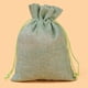 thumbnail image 1 of Bolsa de lino de imitación con cordón para embalaje de joyería, bolsa de regalo de dulces para almacenamiento de Navidad, 7x9, 8x10, 10x14, 13x18cm, 100 unidades, 1 of 4