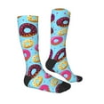 thumbnail image 3 of Bingfone Compression Socks For Women And Men Long Socks For Running Athletic Cycling Nurse-Donuts, 3 of 9