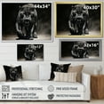 thumbnail image 4 of Designart "Black White Panther Forms beauty Charcoal" Animals Floater Framed Wall Decor, 4 of 7