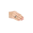 thumbnail image 2 of 1.00 Carat (Ctw) Lab-Created Emerald Ring with Diamonds in Sterling Silver for Women, 2 of 5