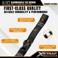 thumbnail image 4 of XSTRAP STANDARD Motorcycle Tie Down Straps, 2 Pack, 3000lb Break Strength, 1.5" x 8FT Heavy-Duty Cambuckle with S Hooks and Soft Loops, Black, 4 of 8