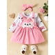 thumbnail image 2 of New Baby Girl Fox Pattern Long-sleeved Suspender Skirt Outfit, 2 of 5