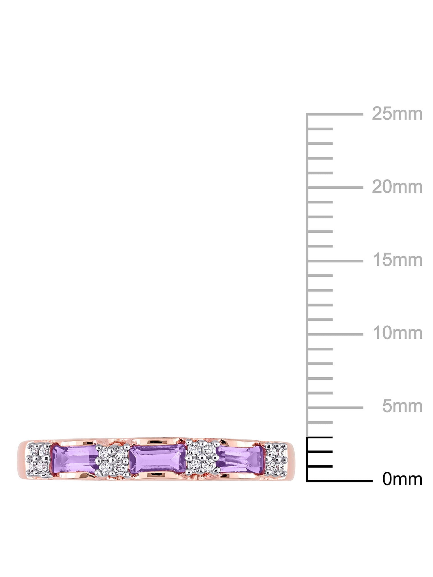 Everly Women's Amethyst 10k Rose Gold Ring