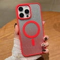 thumbnail image 3 of Decase Mag-Safe Case for iPhone 15 Pro Max,Shock-Absorbent Gradient Glitter PC+TPU Rugged Back Cover Case, Anti-Scratch Protective Case,Shockproof Rugged Cover for iPhone 15 Pro Max,Red, 3 of 5