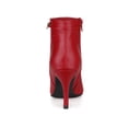 thumbnail image 2 of Unique Bargains Women's Stiletto Heels Pointed Toe Side Zip Ankle Boots, 2 of 7