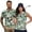 Green Tropical Flowers, variant on Aplkyhs Sea Turtle Matching Golf Shirts for Couple Quarter Zip Couple Golf Matching Outfits Breathable Fabric Mens Hawaiian Shirt Keep Cool in Hot Weather Machine Washable