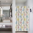 thumbnail image 3 of 36x72 Inch Farmhouse Brilliant Fabric Shower Curtain Colorful Butterfly Floral Polyester Bath Curtain Rustic Vibrant Color Stall Shower Curtains for Kids Bathroom Decor Waterproof with Hooks, 3 of 6