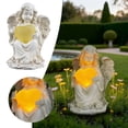 thumbnail image 1 of Solar Powered Angel With Beating Heart Motion Desktop Ornament For Home And Solar Angel Figurine For Indoor Use, 1 of 6