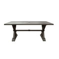thumbnail image 2 of Beenle Outdoor Rectangular 6-Seater Aluminum Dining Table, Dark Gray, 2 of 9
