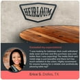 thumbnail image 6 of HEIRLOUM Reclaimed Wood Table Top - Rustic Recycled Solid Wood Perfect for Kitchens, Dining and Coffee Table Top (1pc 42" Round, IMP42R), 6 of 7