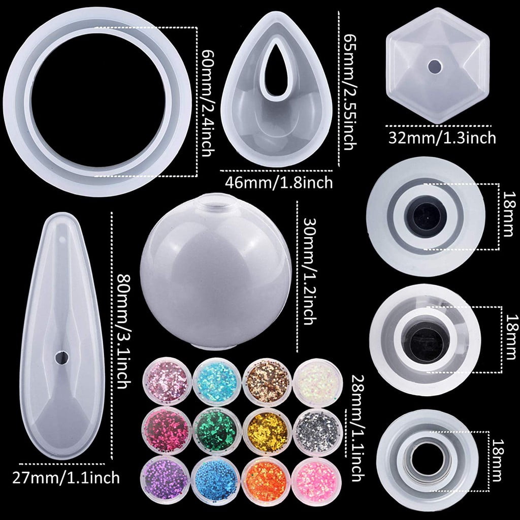Clearance Hand Dripping gum under $20,Kit Bangle Crystal Jewelry Glue 98 Pendant Epoxy Silicone Diy Pieces Home DIY 2PC