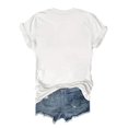thumbnail image 2 of Short Sleeve Eiffel Tower Print Crew Neck T-shirt, Women's Casual Top for Summer & Spring, 2 of 4