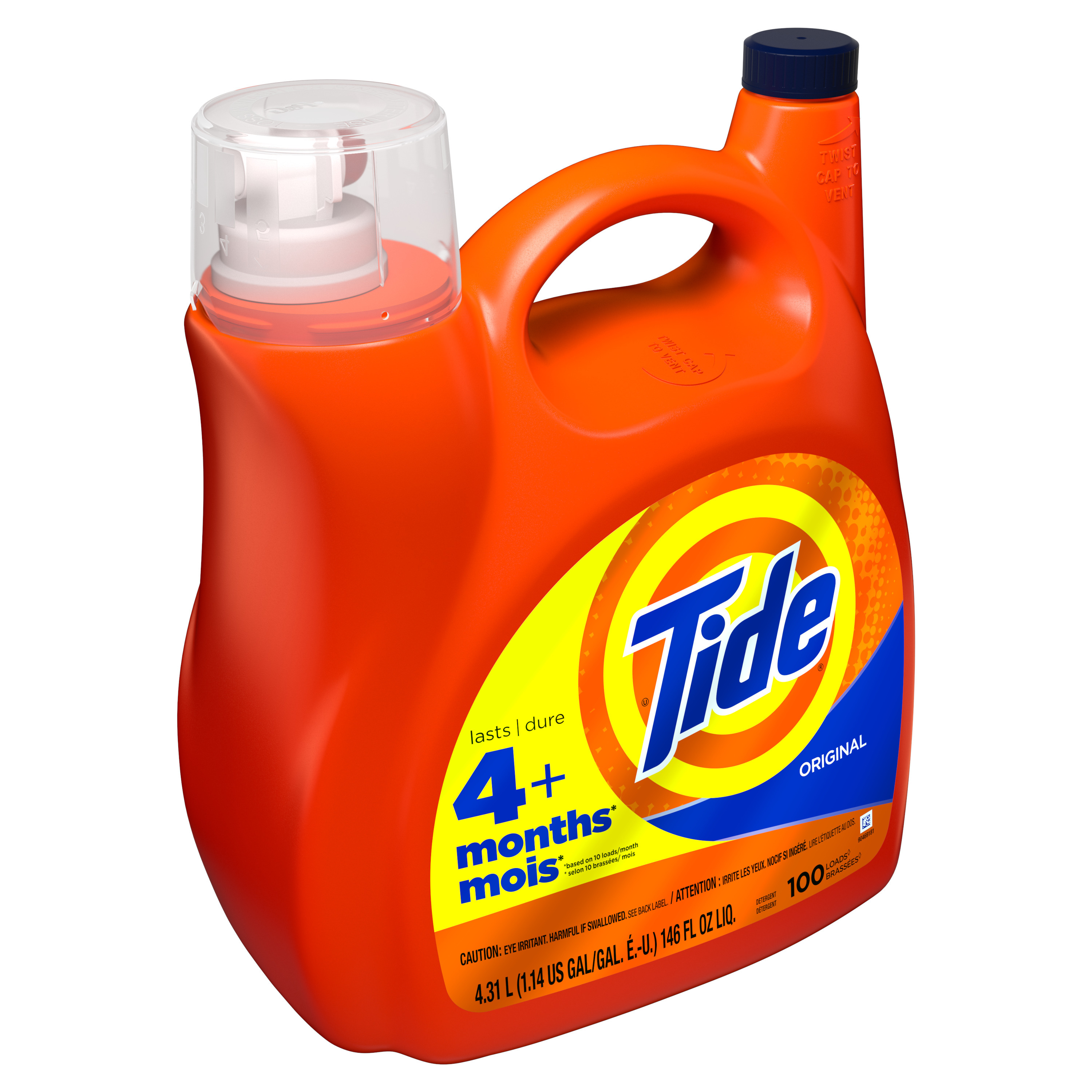 Tide Liquid Laundry Detergent, Original, 100 Loads, Ubuy Kuwait