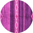 thumbnail image 1 of Ahgly Company Indoor Round Abstract Pink Modern Area Rugs, 3' Round, 1 of 4
