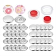 thumbnail image 1 of 100 juegos de botones con herramientas. Kit para hacer botones de tela. Máquina para hacer botones planos con cubierta de tela. B, 1 of 5