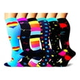 thumbnail image 1 of OUSITAID 6pairs Women‘s Knee-high Compression Socks, 1 of 1