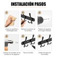 thumbnail image 2 of Perchero Pared, Ganchos para Abrigos, Dise&ntilde;o De Tres Ganchos, Ganchos Utilitarios Vintage Negro, Perchero de Pared 5 Ganchos para Puerta y Pared Colgar Bolsas, Ropa,Gorras, Llaves,Abrigos,M, 2 of 6