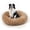Camel-30.0"L x 30.0"W x 7.0"Th, variant on Dog Bed  Cat Calming Faux Pillow Pet Donut Cuddler Round Plush For Large Medium Small Dogs And Cats