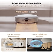 روبوت المكنسة الكهربائية والممسحة Roborock Qrevo CurvX، شفط 22000 باسكال، تصميم نحيف للغاية 3.14’’، بدون تشابك، التعرف التفاعلي على العوائق بالذكاء الاصطناعي، هيكل AdaptiLift، غسيل وتجفيف ممسحة الماء الساخن تلقائيًا