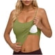 thumbnail image 1 of Camisetas de Cuello Sólido sin Mangas para las Mujeres Camisola Moda Casual Camisetas sin Mangas de Cuello en U de Longitud Regular para las Mujeres, 1 of 5