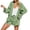 Green 05, variant on Karymi Blouses for Women 2 Piece Summer Daily Set, Open Front Long Sleeve Cardigan Top with Big Pockets and Drawstring High Waist Shorts Lounge Sets for Women