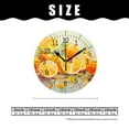 thumbnail image 2 of ATEDEANEI 12" Wall Clock Battery Operated Silent Non Ticking Lemon Lime Orange Exquisite, 2 of 5