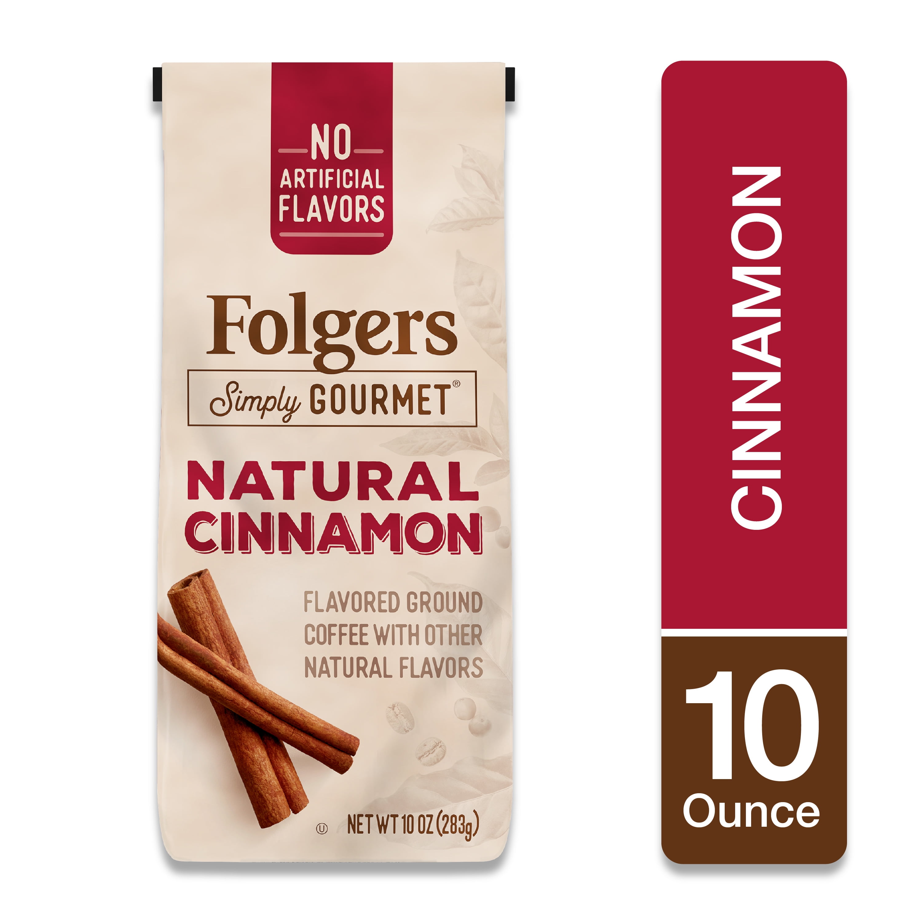 Folgers Simply Gourmet Natural Cinnamon Flavored Ground Coffee, With