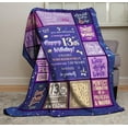 thumbnail image 6 of 13 Year Old Girl Gift Ideas Blanket 60"X50" - Gifts for 13 Year Old Girl - 13th Birthday Gifts for Girls - 13 Year Old Girl Birthday Gifts - Teen Girl Gifts 13 Years Old - Teenage Party Decor, 6 of 6