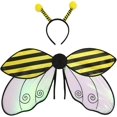thumbnail image 1 of Halloween Ladybug Costumes Bumble Bee Wings and Headband Set Costume Accessories for Women Girls, 1 of 7
