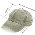 thumbnail image 2 of Yolyoo 3PCS Classic Baseball Cap, Low Profile Hats Adjustable Washed Plain Baseball Hat Cap Dad Hat for Men Women, 2 of 8