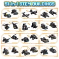 thumbnail image 3 of Kit de construcción de robots HISTOYE 51 en 1 con 700 bloques de construcción de 6 a 12 años, 3 of 7