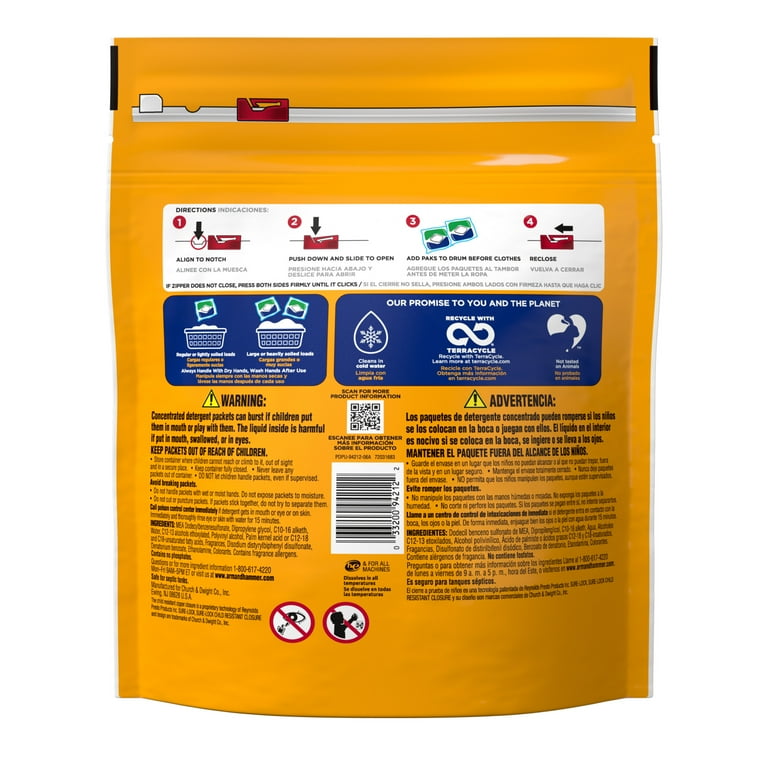 ARM & HAMMER Plus OxiClean 5-in-1 Laundry Detergent Packs