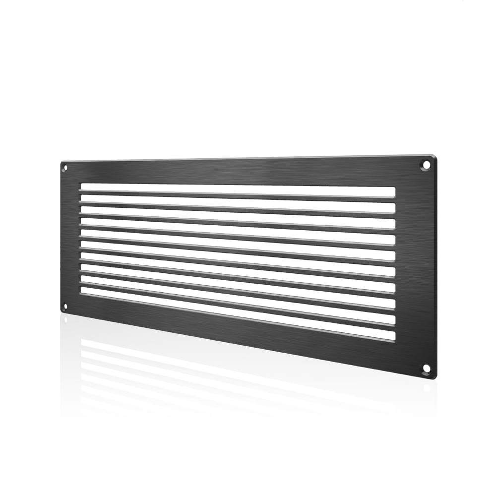 Rooms AC Infinity Passive Ventilation Grille 17 for PC Computer AV Electronic Equipment Cabinets Black and Closets 