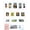Classic Painting, variant on Minigem Diamond Painting Kits Mini Diamond Art Kits, 10Pcs Small Diamond Art Kits for Adults 3-Hour Painting, Postcard-Style Resin Square Drill Diamond Painting Kits 5x7 Inch (Fruit)