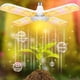 thumbnail image 3 of Luz LED de Cultivo Lámpara Phyto Plegable Bombilla de Espectro Completo para Plantas de Interior Lámparas de Cultivo de Floración Jardín E27 B, 3 of 5