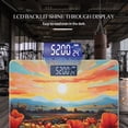 thumbnail image 3 of High Precision Body Weight Scale Smart Bathroom Scales with Large LCD Display(400lbs),Decorative for Bedroom-Vibrant Poppy Field Under The Setting Sun, 3 of 4
