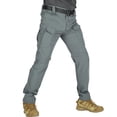 thumbnail image 6 of CCRFTGI Men’s Zip Off Convertible Straight Leg Cargo Pants, Quick Dry Lightweight Outdoor Hiking Work Trousers Convertible to Shorts Gray M, 6 of 6